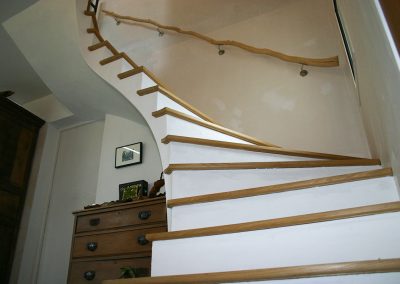 Escalier brique plâtre morbihan